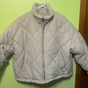 Tan reversible, American eagle, winter coats, size medium and worn